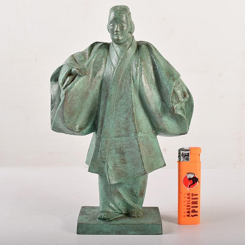 山本雲涛作 鋳銅 三井寺舞 原型 紺谷英儀 置物 共箱 M R7831 - メルカリ