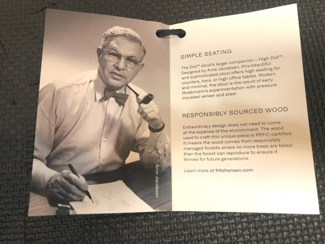 FRITZ HANSEN フリッツ・ハンセン　カウンタースツール ラバー座
