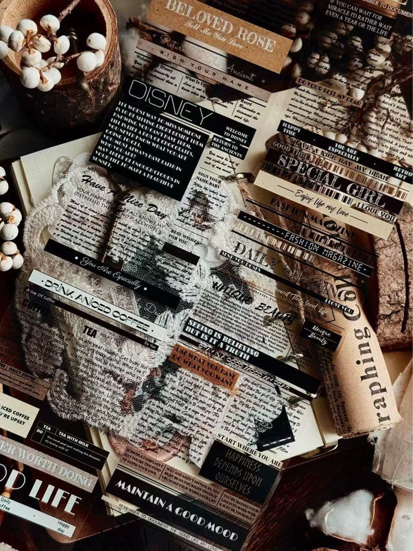 霖蓝汐原创手账《赫尔本副刊》海外マスキングテープ　マステ 【2651】