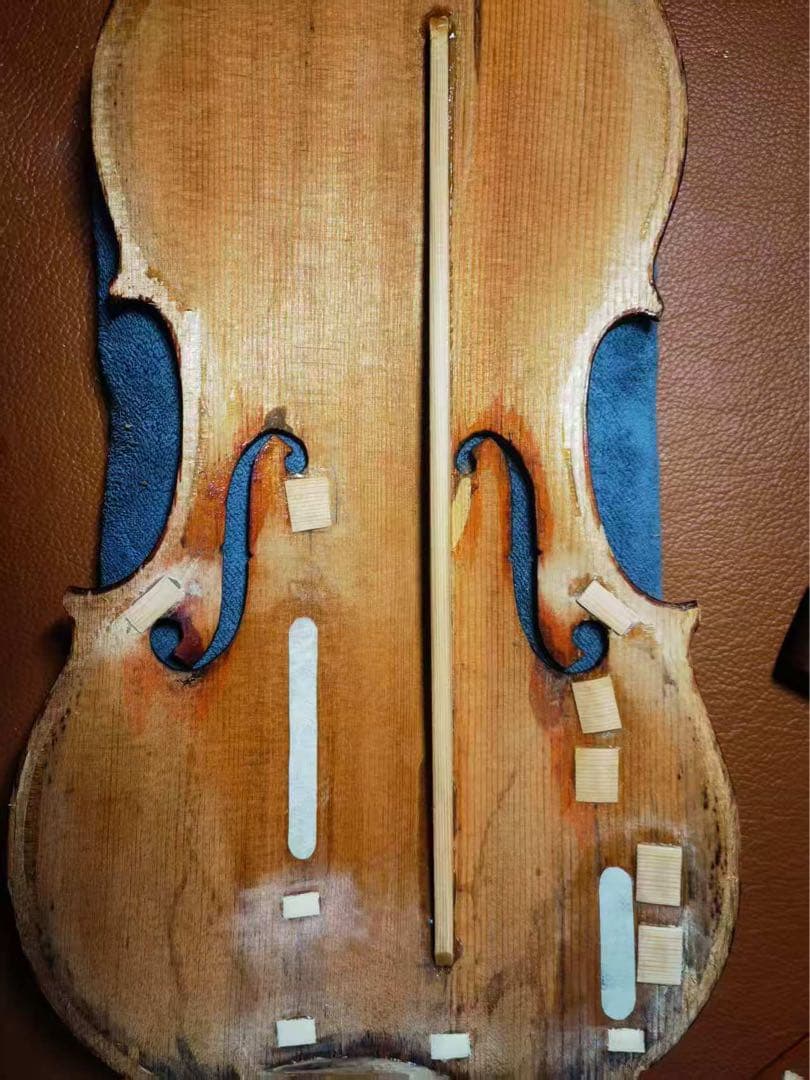 1940年代 アメリカ製 4/4 バイオリン 虎杢 裏板一枚板 修復済み