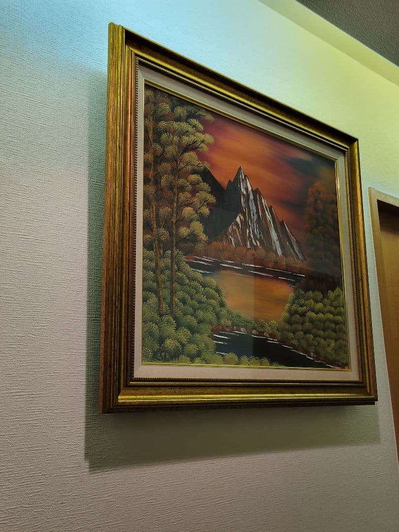 絵画 Mountain glow