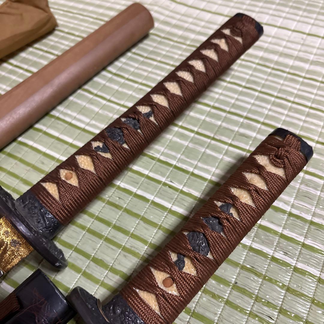 模造刀　模擬刀　武士　侍　伝統工芸　剣　ソード　太刀　小太刀　鞘　鍔　3本セット