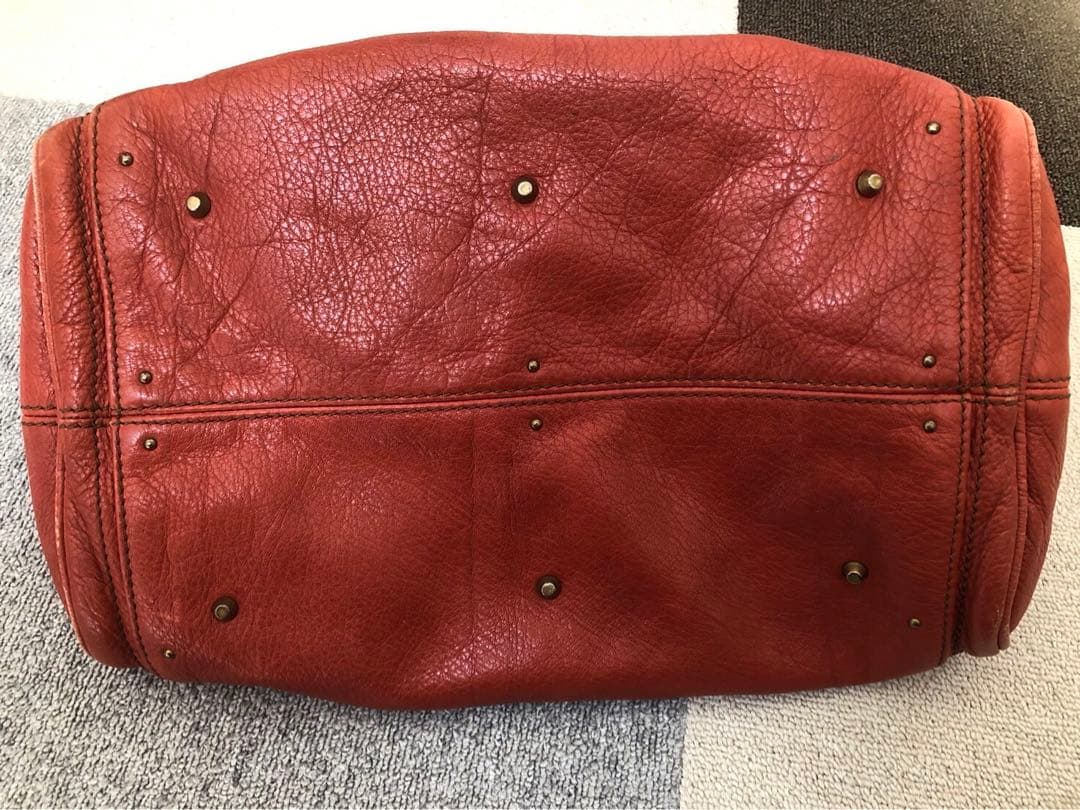 クロエ Chloe パディントン ハンドバッグ レザー ブラウン オレンジ