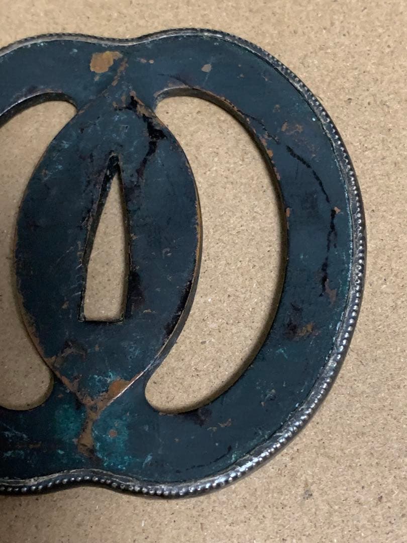 T*a様 《アンティーク・希少レア！！》《送料無料》⭐︎ 銀入り 武蔵鍔 つば