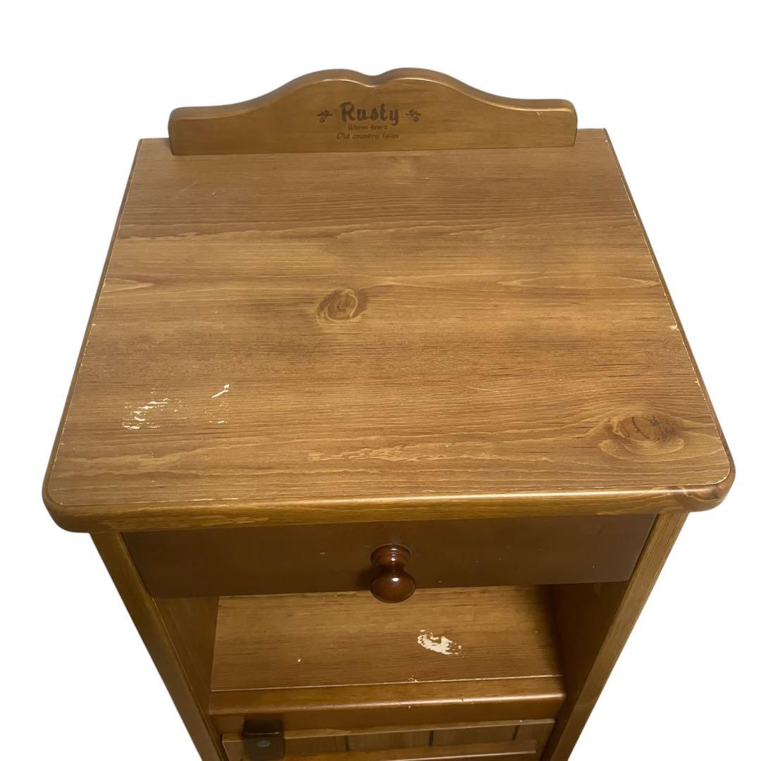 カリモク家具 コロニアル 電話台 小引き出し4段 飾り台 花台