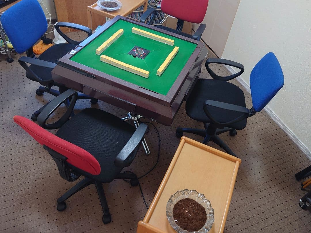 【動作OK】全自動麻雀卓 雀豪 マーク3　椅子&テーブルセット