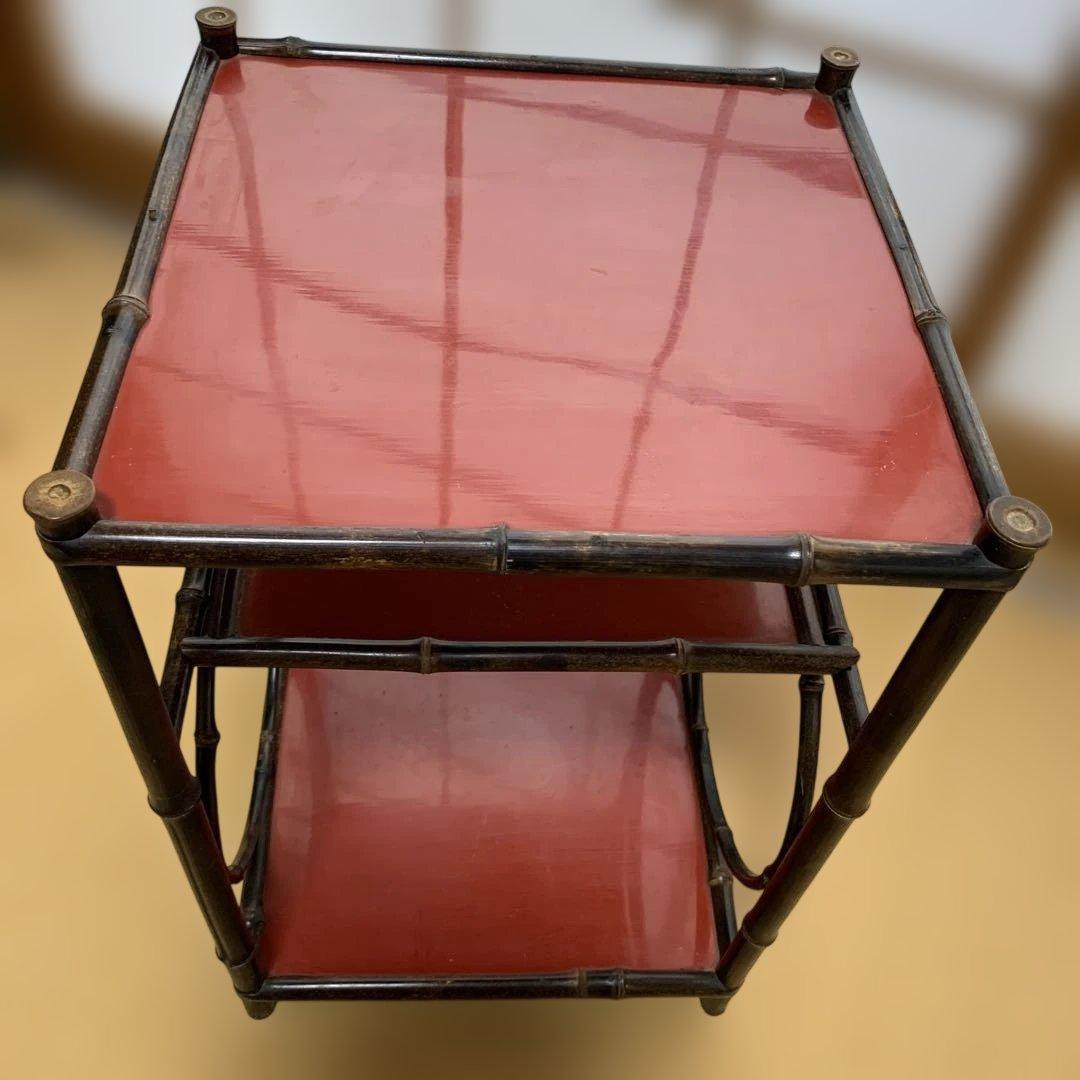 黒竹朱塗りの茶棚 茶道具 茶道 - メルカリ