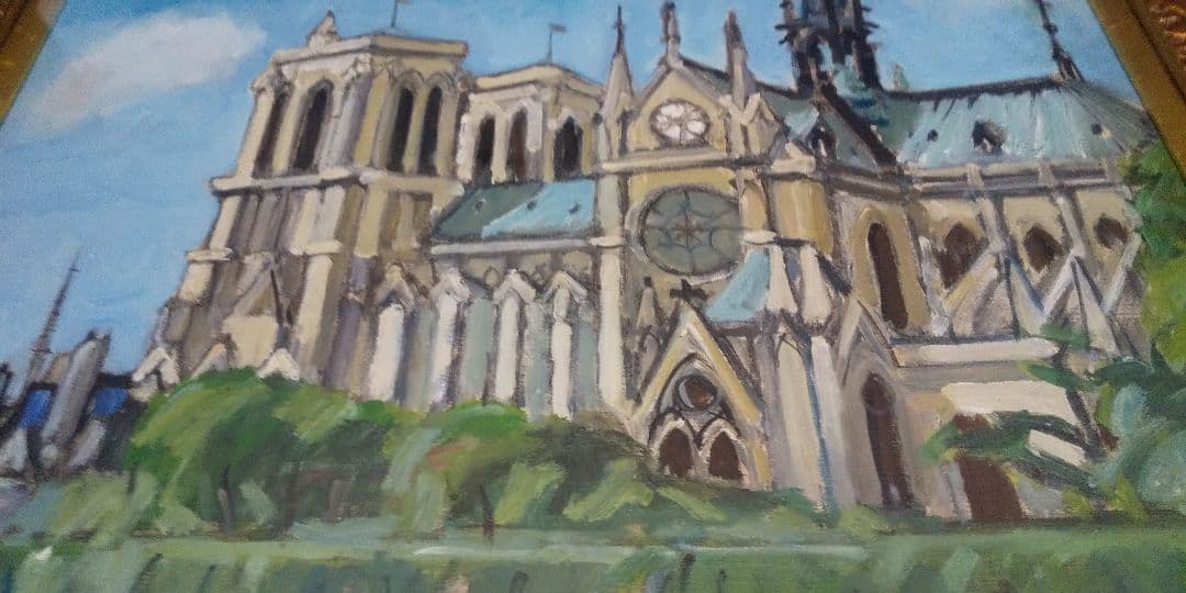 狩野寿一画伯作品(ノートルダム大聖堂)