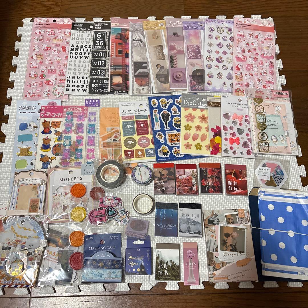 シール他コラージュ素材まとめ売り - メルカリ