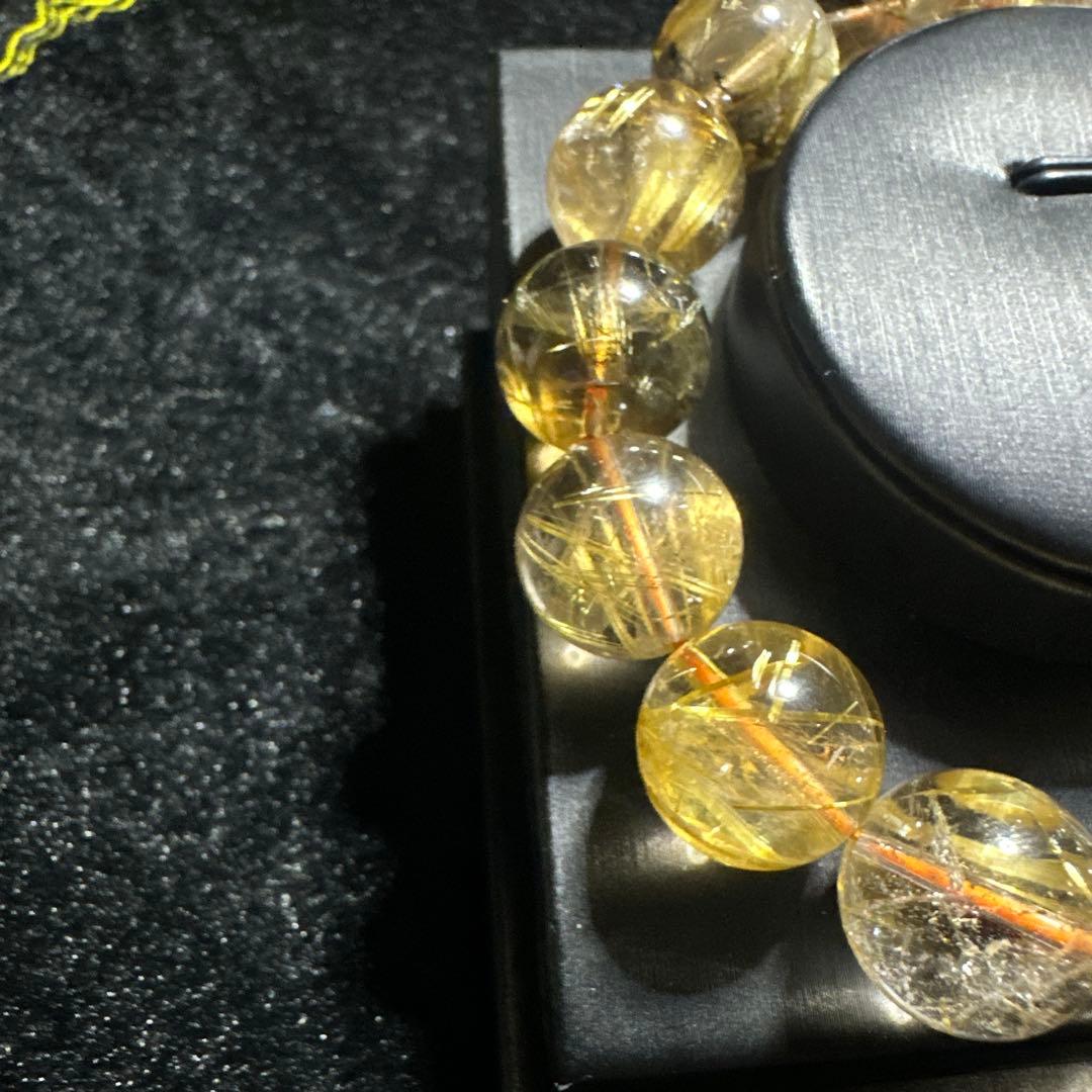 大玉タイチンルチル ルチルクォーツ 天然石 パワーストーン - メルカリ