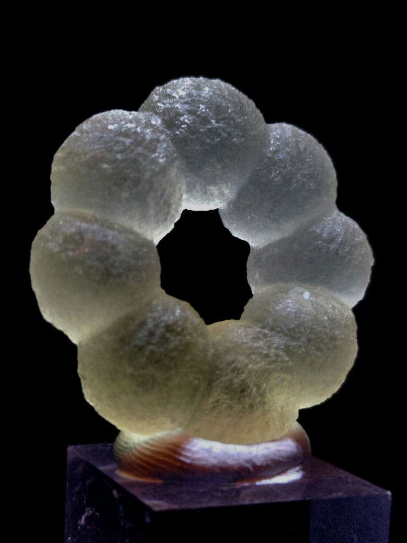 母岩付き】フローライト リング ポンデリング インド産 原石 鉱石 標本