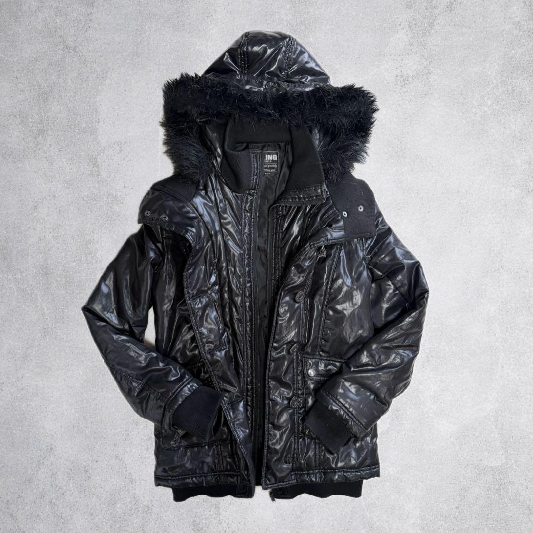 archive y2k 00s ダブルフロント far jaket black - メルカリ