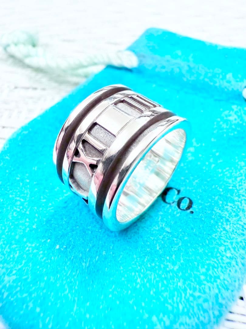 ティファニー　アトラス　ワイド　指輪　リング　8号　研磨仕上げ済み　925