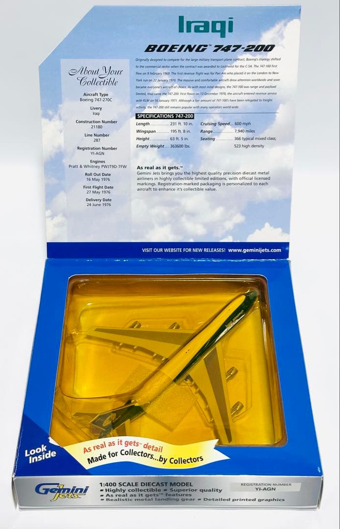 Gemini 1/400 B747-200 イラク航空