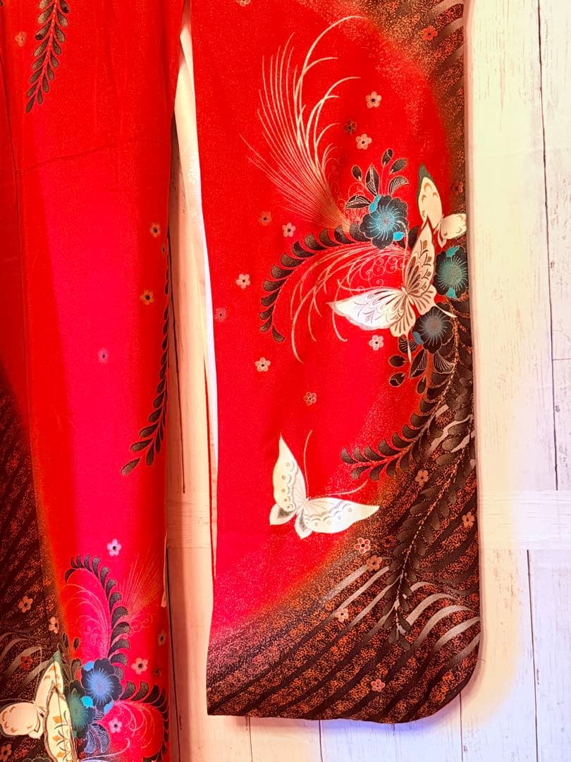 逸品 振袖7点フルセット 金駒刺繍 成人式 謝恩会 卒業式 黒地 ピンク