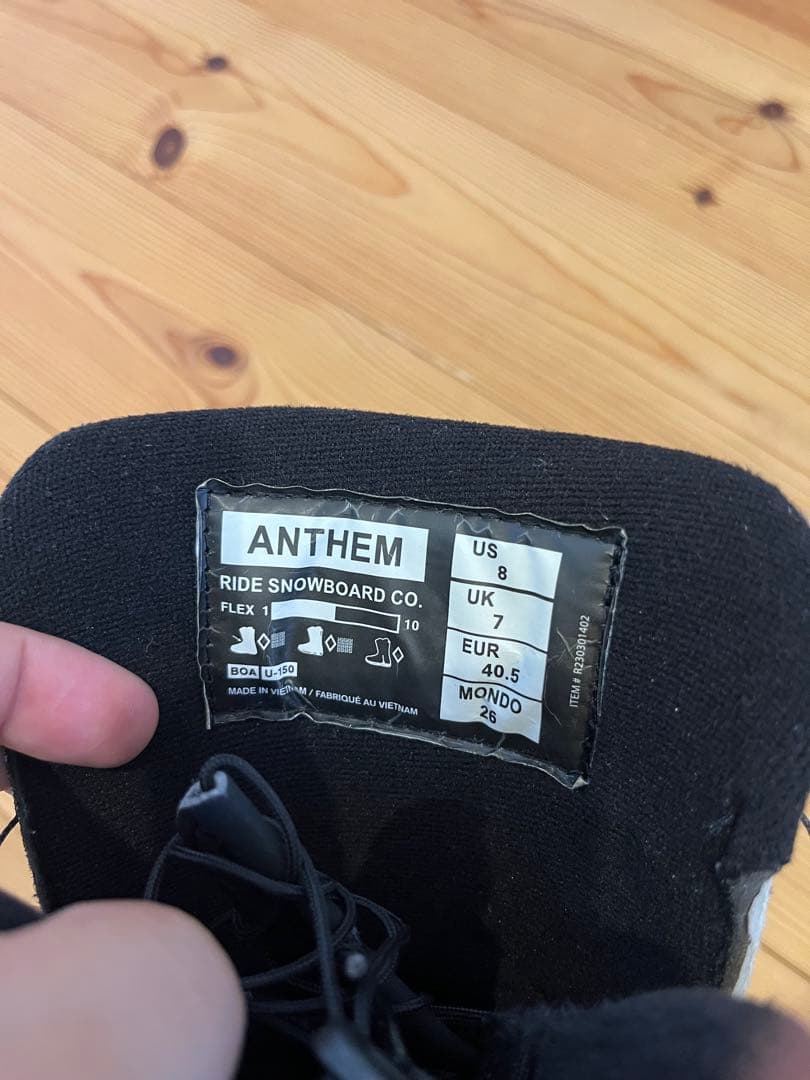 23-24 RIDE ANTHEM 26センチ　ライド　スノーボードブーツ