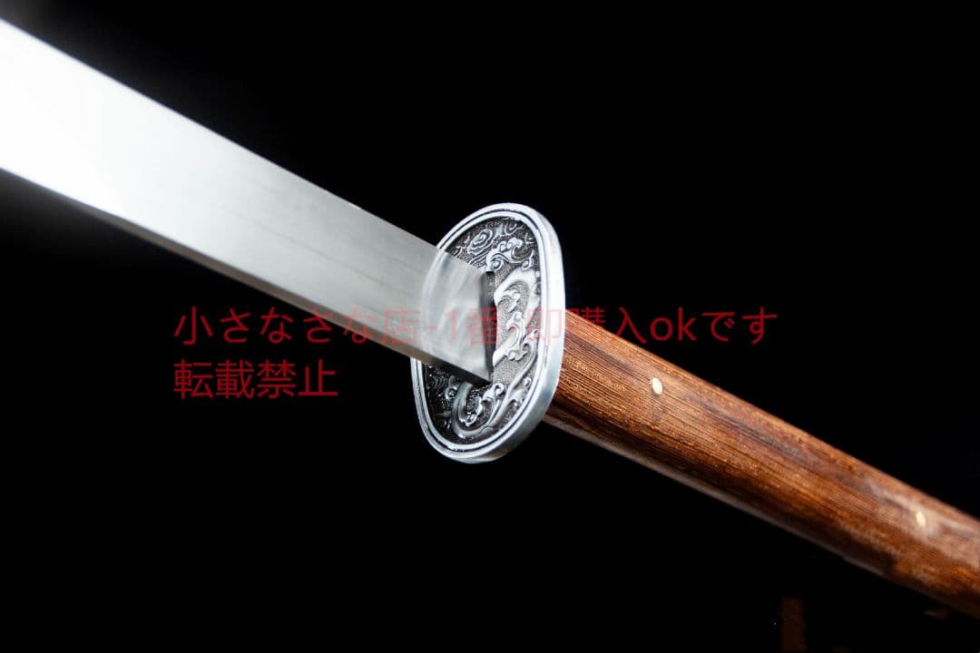 玄墨の苗刀  古兵器 武具 刀装具 日本刀 模造刀 居合刀