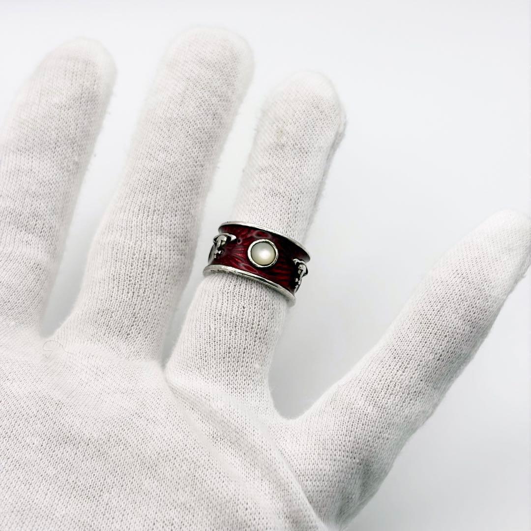 ヴィヴィアンウエストウッド キングリング レッド×シルバー S 廃盤 復刻版