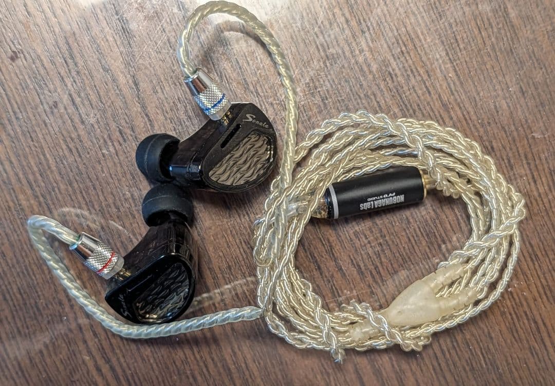 KZ Sonata スイッチ無　4.4mm 銀線リケーブル付き