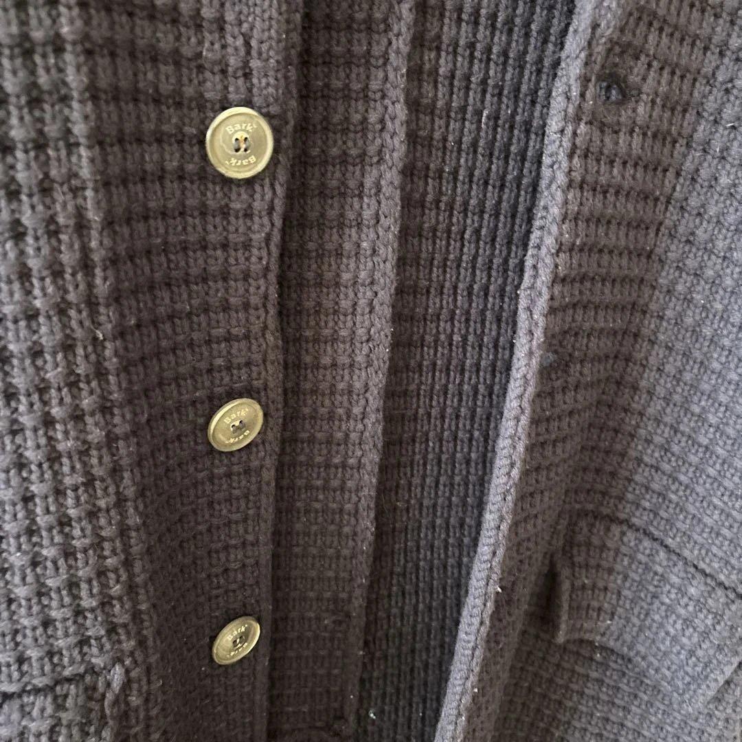 Bark ネイビー M ボタン付きジャケット