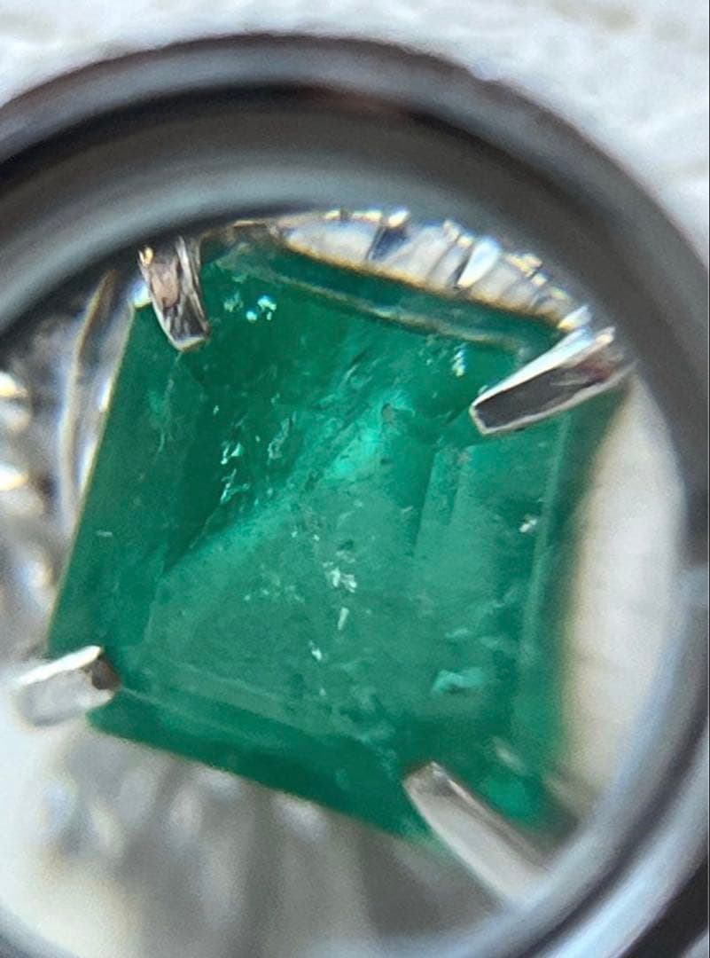 1.67ct エメラルド プラチナ　Pt900 12号　指輪【検索GSTV】