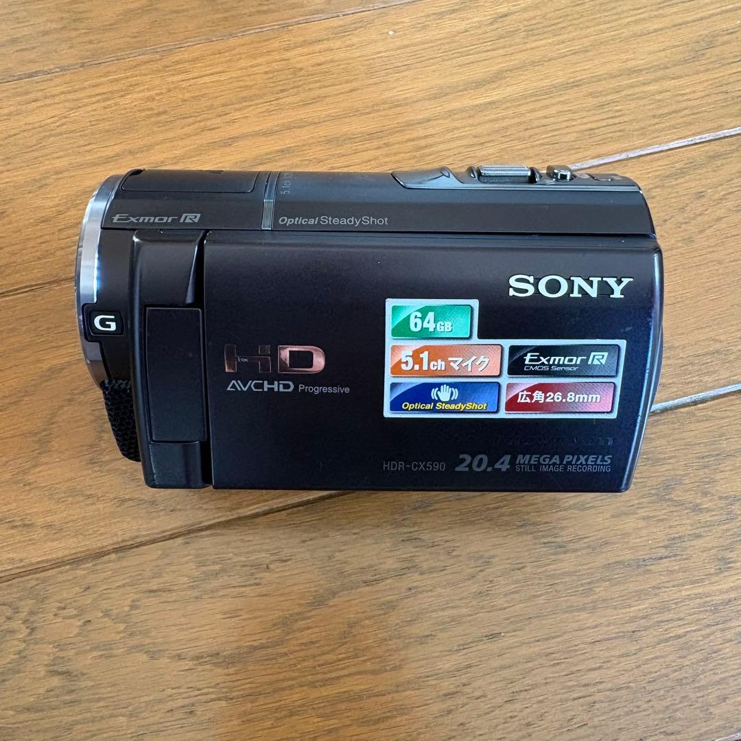 【いますぐ撮影set】SONY HDR-CX590 +三脚＆ワイヤレスマイク