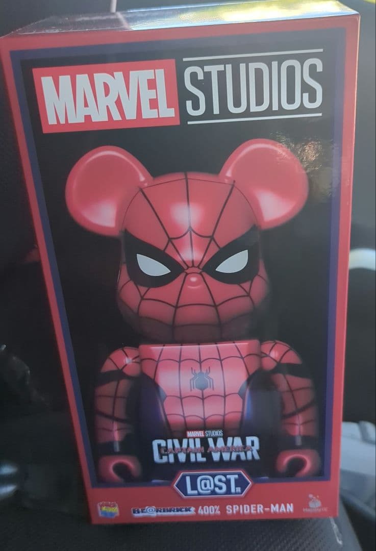 ハッピーくじ ベアブリック MARVEL 400% スパイダーマン ラストワン賞