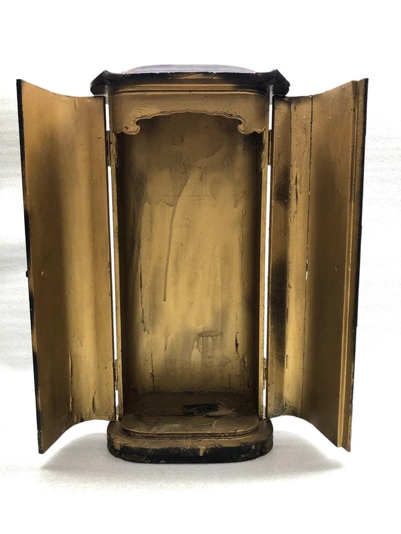 厨子 仏像 観世音菩薩 高さ約50㎝ 時代物 仏教美術