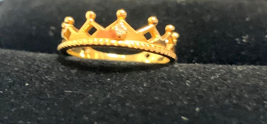 NOJESS ノジェス　K10 リング　クラウンピンキー　ダイヤモンド　4号