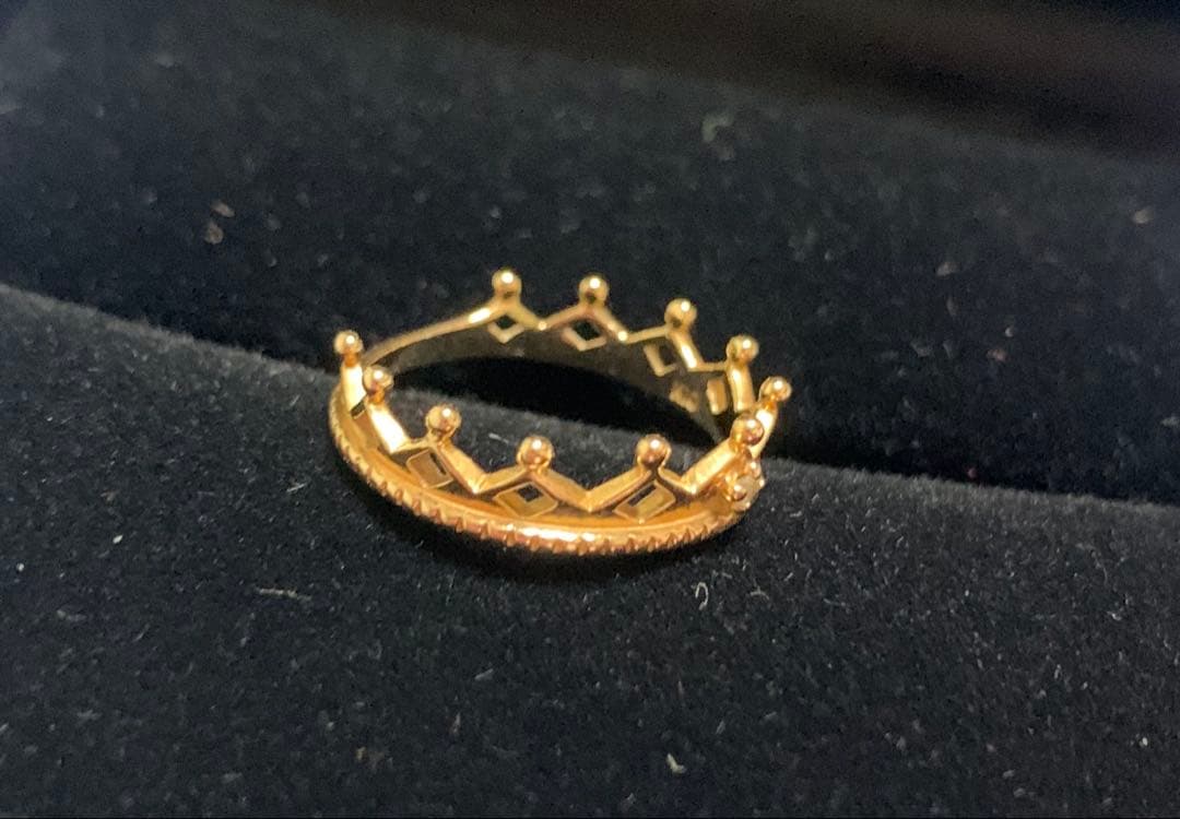 NOJESS ノジェス　K10 リング　クラウンピンキー　ダイヤモンド　4号