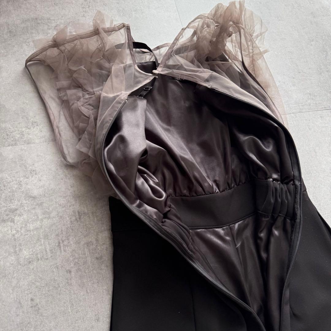 本日限定価格★kana ボリューム チュール ギャザーハイウエスト パンツドレス