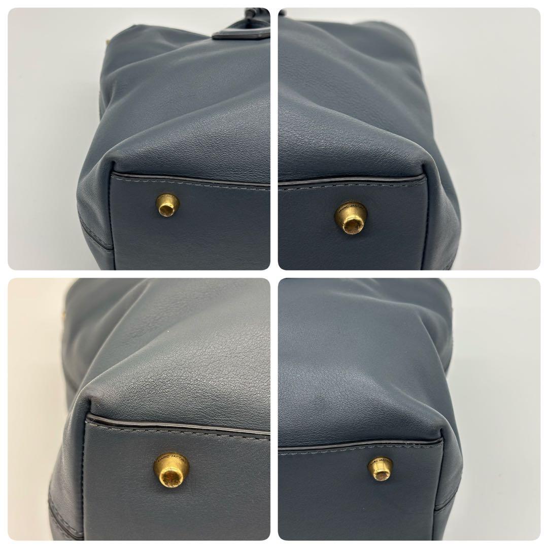 【ショッパー付】マークジェイコブス　グレー ショルダー　ハンドバッグ　2way