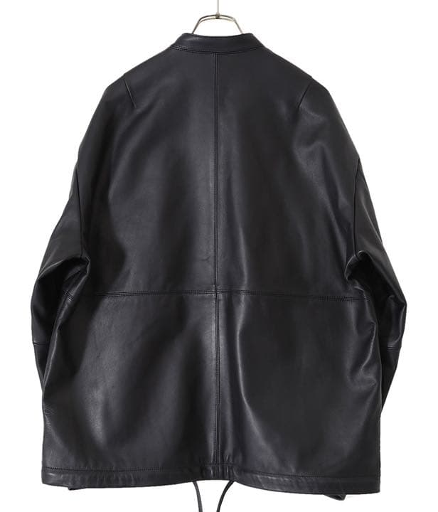 stein ノーカラーライダースジャケット 22ssレザージャケット