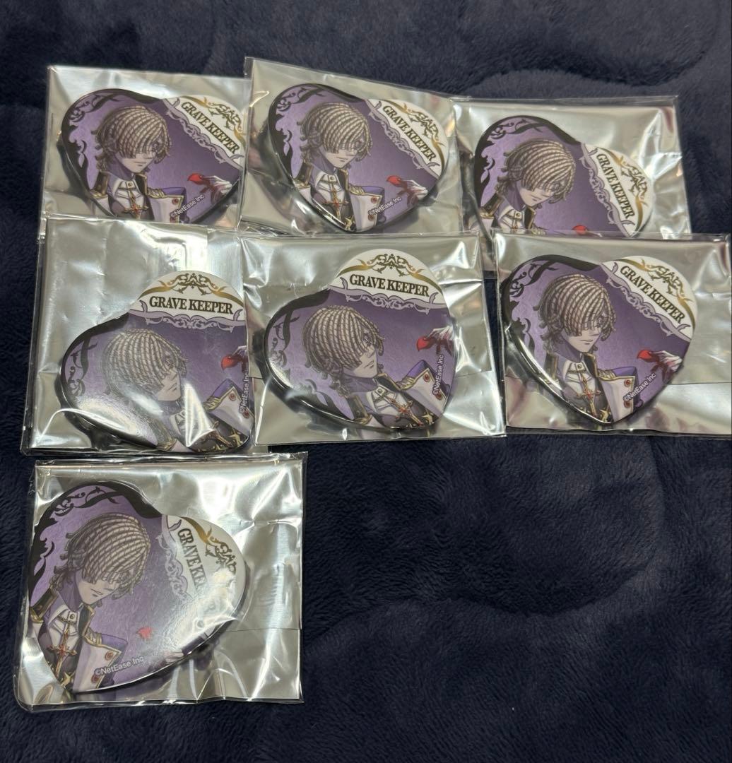 7個セット】第五人格 墓守 ハート缶バッジ - メルカリ