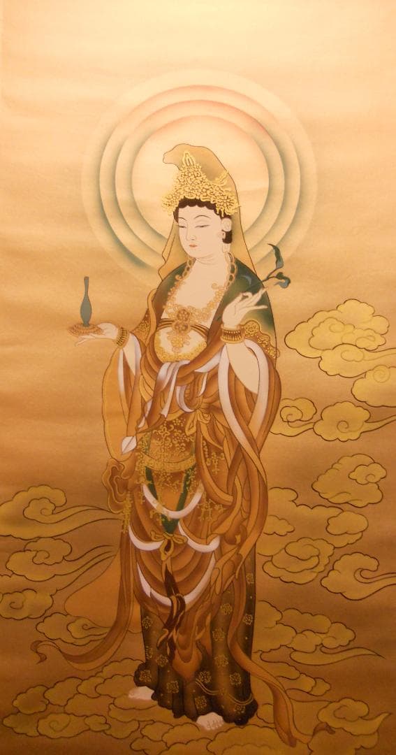 掛け軸 三輪映章 古都塔韻 絹本 希少 軸装 茶道具 掛軸 美品 です。