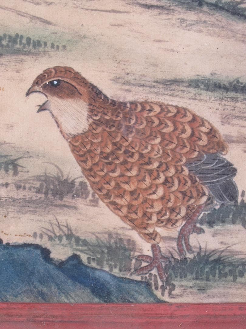 唐物 民間仕入れ品 清時代木製肉筆絵※激安骨董品R1600A5-2