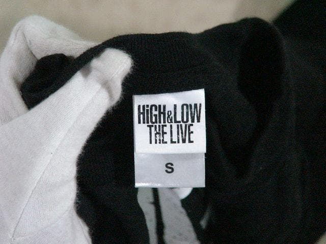 W47370 エグザイル HiGH&LOW THE LIVE Tシャツ 黒 S