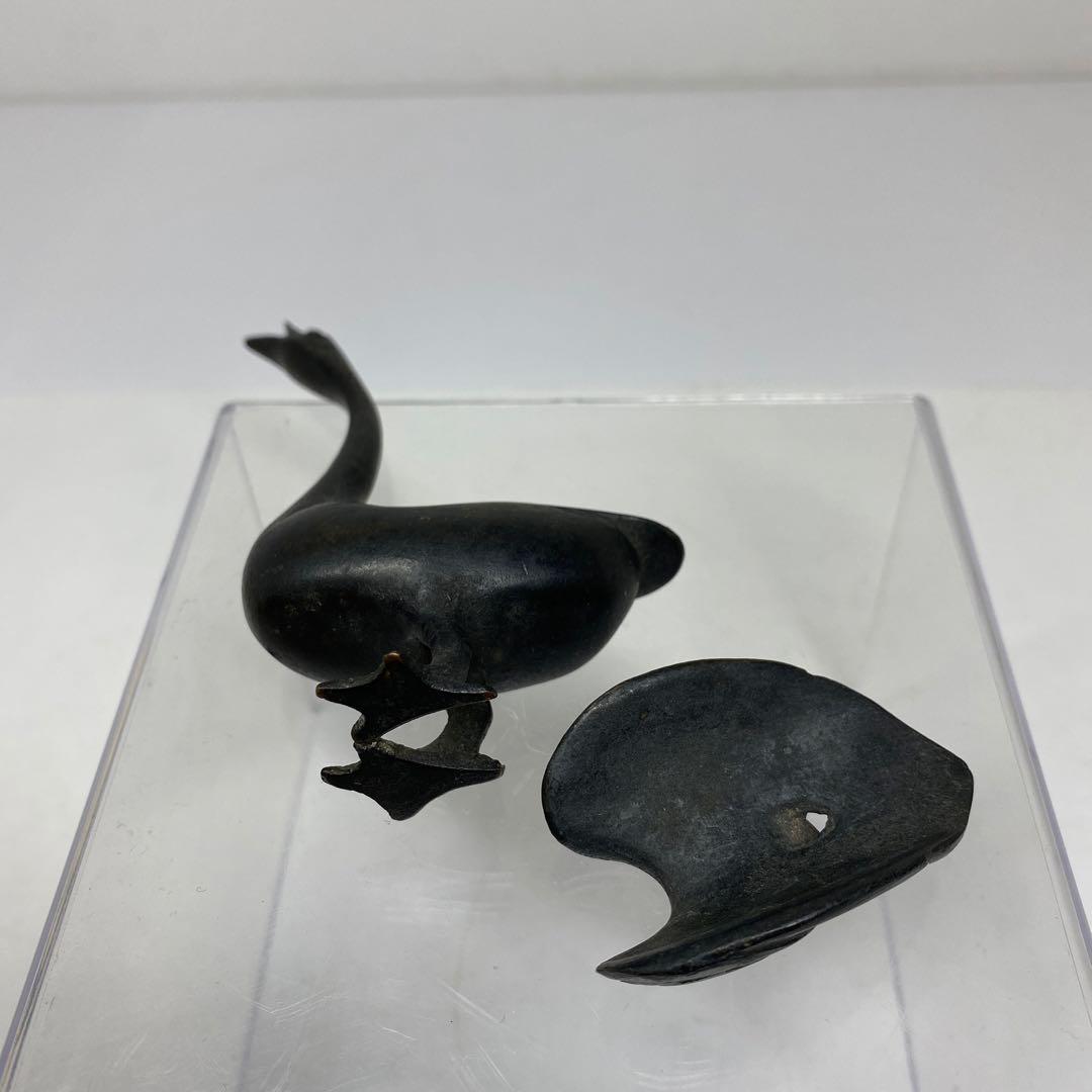 古銅 カモ 香炉 121g トトチ 東さ7-0330☆2F - メルカリ