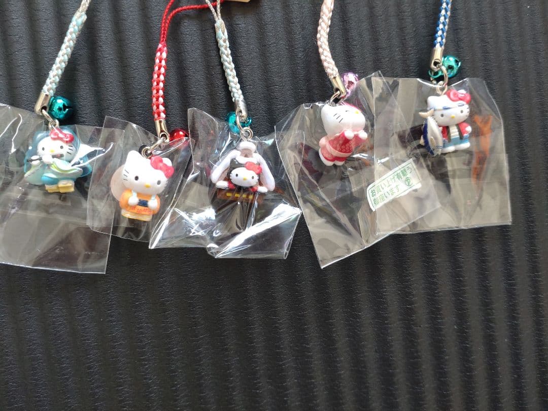 ハローキティストラップ 50個セット(おまけ①おまけ②付き)