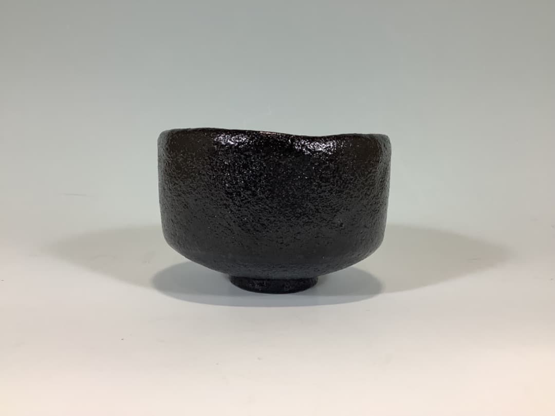 黒楽茶碗　小川長楽作