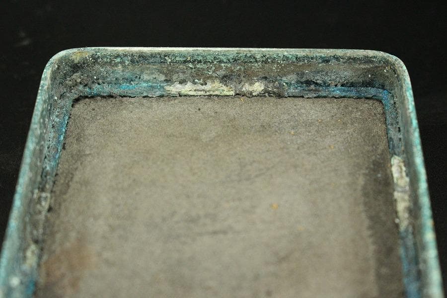 中国美術 古錫 刻 人物 題詞 朱肉 蓋物(HA432) - メルカリ