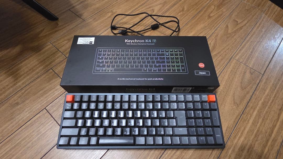 Keychron K4 V2 メカニカルキーボード 赤軸 日本語配列 RGB