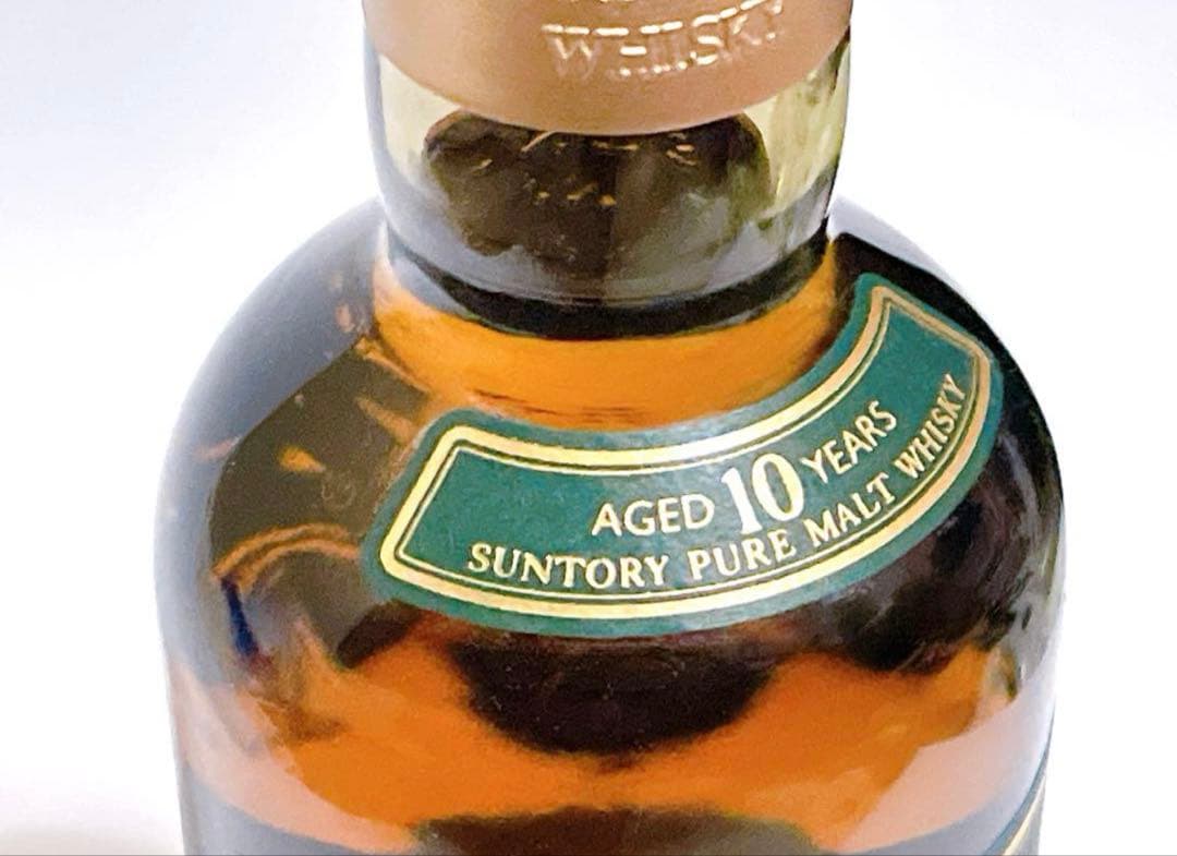 未開栓サントリー山崎10年ピュアモルトグリーンラベル750ml 40% ○ 酒