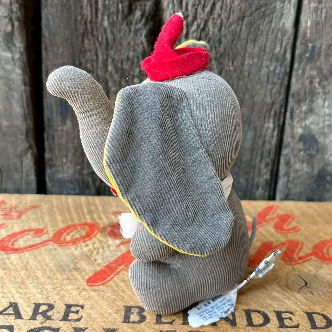 【USA vintage】ダンボ ディズニー　コーデュロイ　ぬいぐるみ　アメリカ