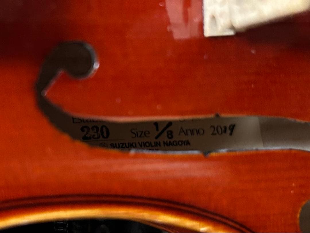 スズキ　バイオリン　1/8 分数バイオリン