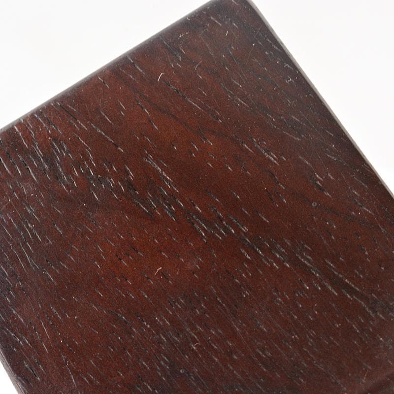 中国 唐木紫壇製 小さな平卓 飾台 香炉台 N 5817E