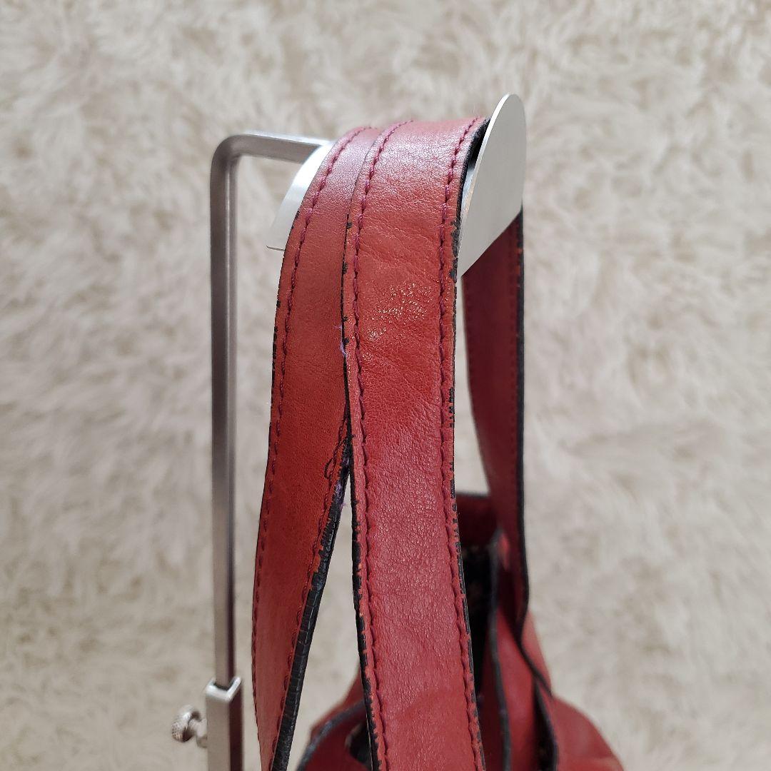 ⭐良品⭐ANNA SUI レザー ショルダーバッグ 赤 バタフライ