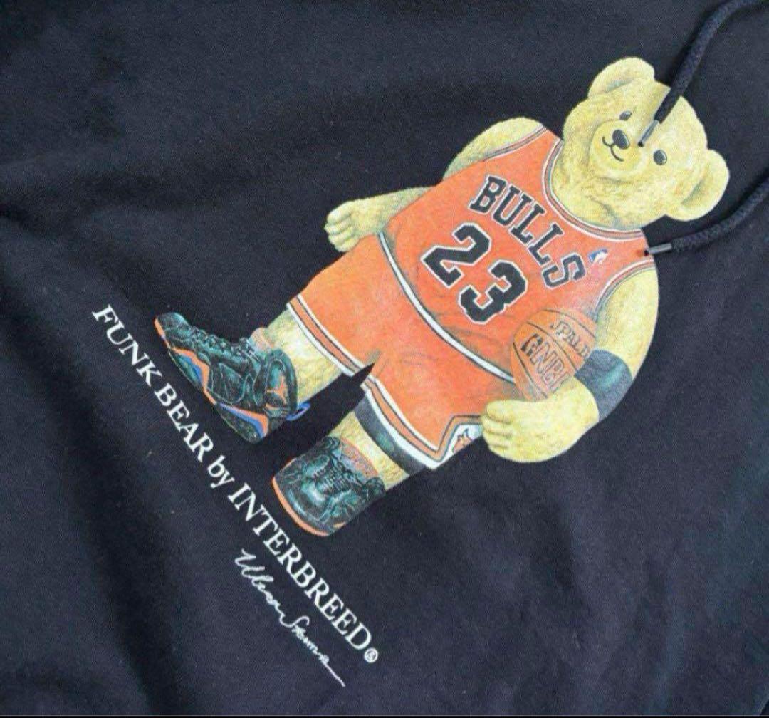 希少XL✨美品 INTERBREED POLO メンズ ベア パーカー ブラック