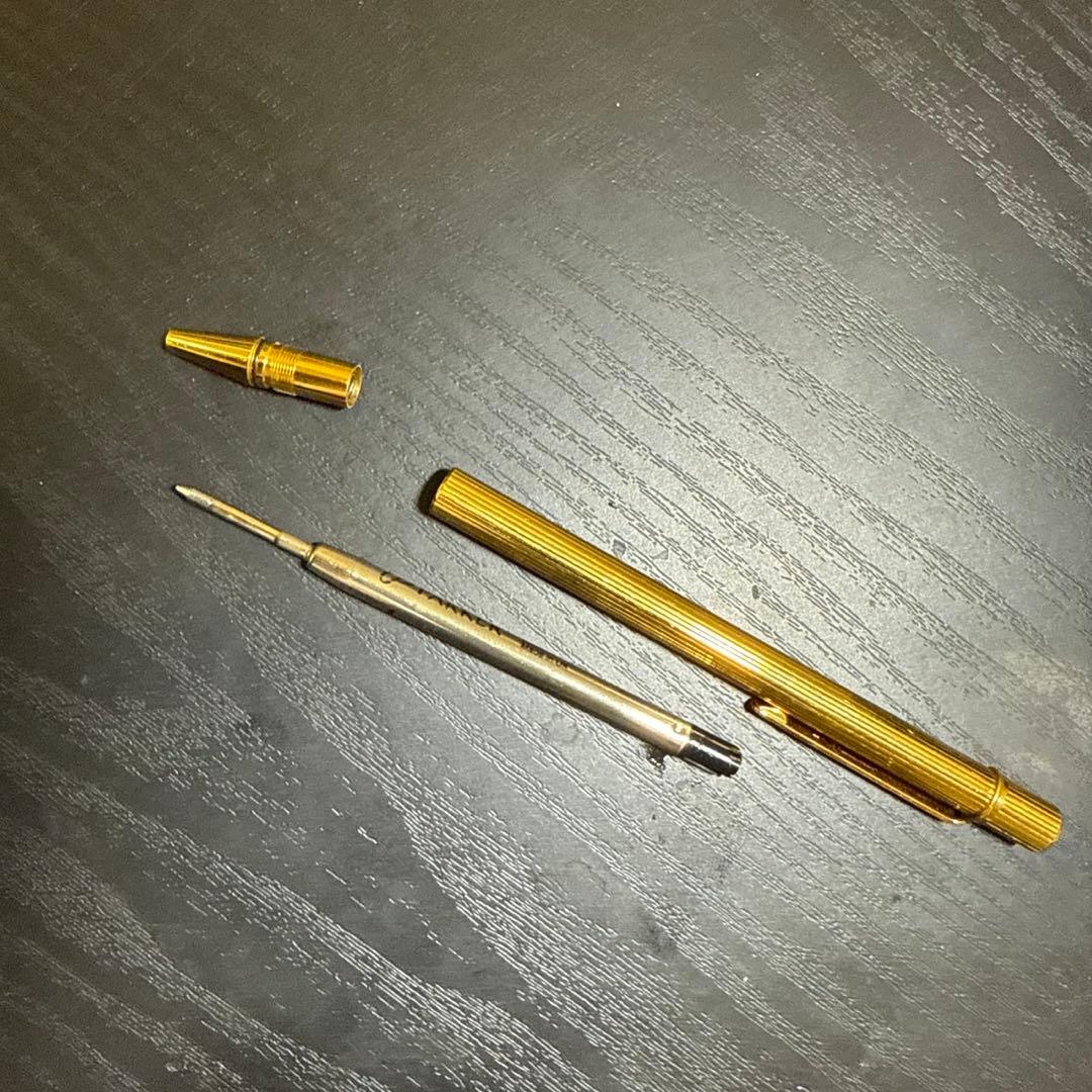 Cartier カルティエ ツイスト式ボールペン ゴールドカラー 筆記確認済み