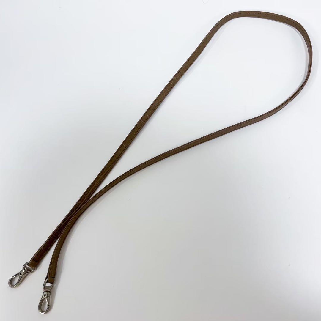 極美品 FOXEY フォクシー マカロンバッグ ベージュ クロコ型押し